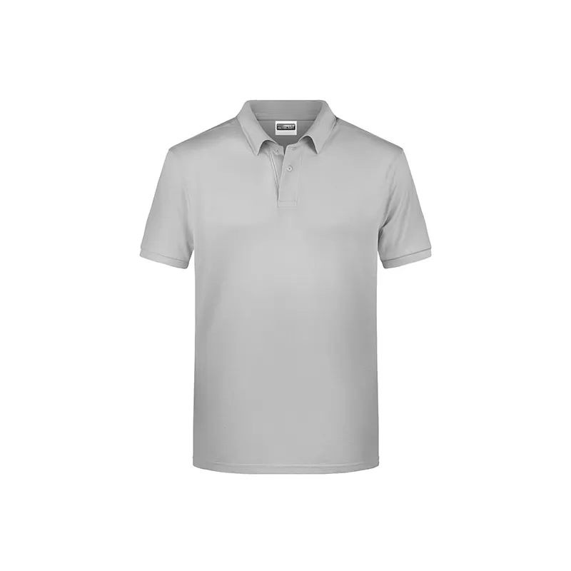 Polo homme classique coton biologique col polo, manches courtes, 180 g/m²