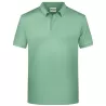 Polo homme classique coton biologique col polo, manches courtes, 180 g/m²