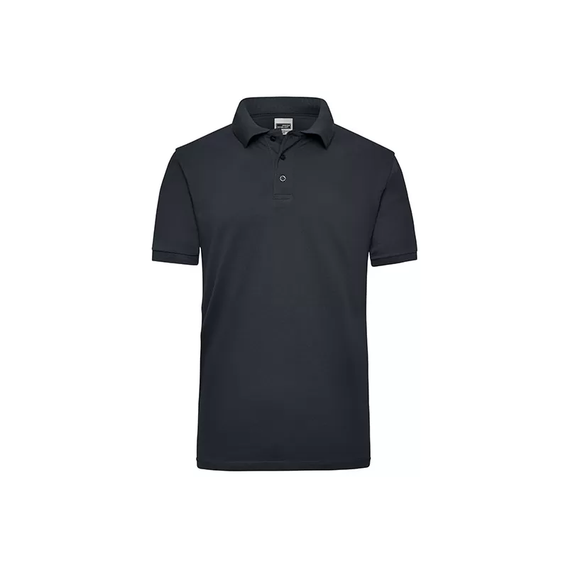 Polo de travail homme en coton durable manches courtes, 220 g/m²