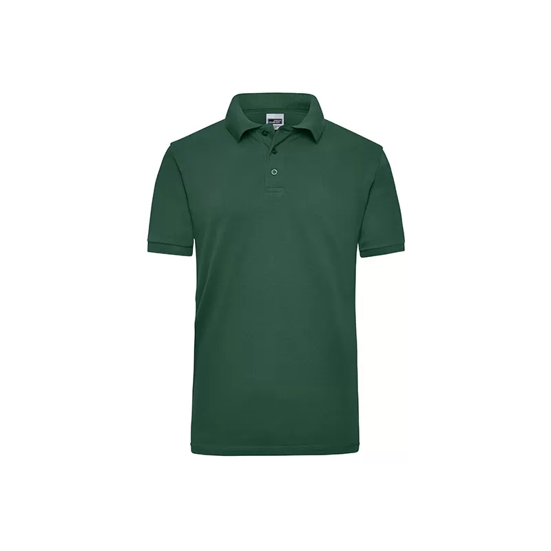 Polo de travail homme en coton durable manches courtes, 220 g/m²