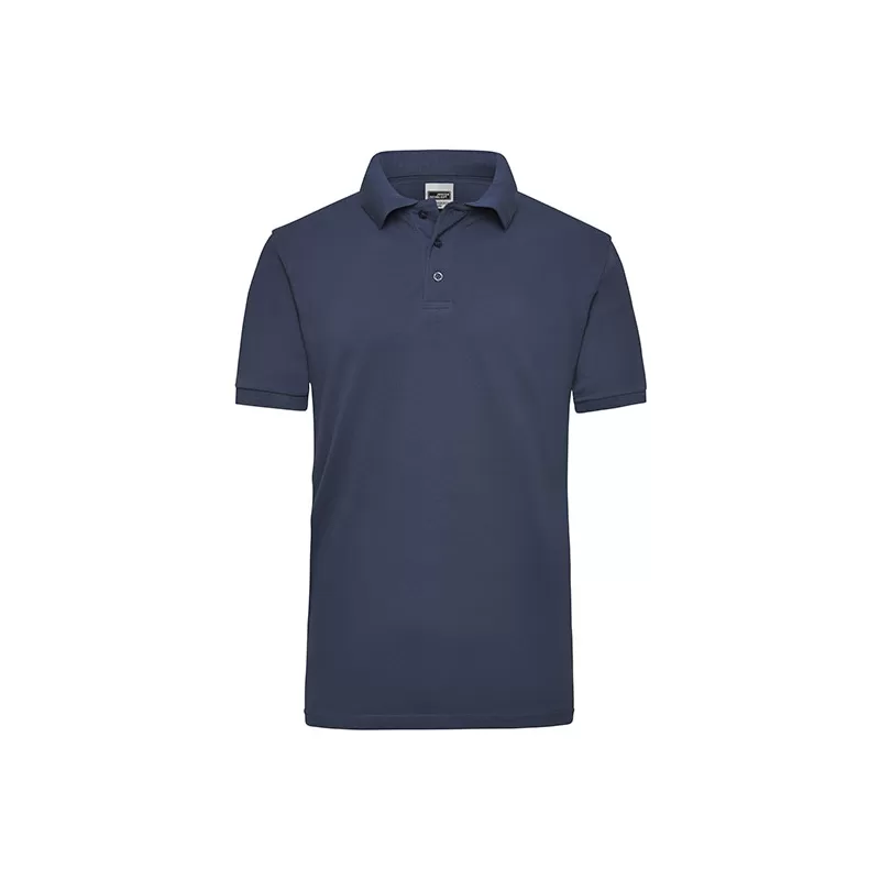 Polo de travail homme en coton durable manches courtes, 220 g/m²