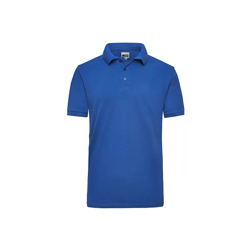 Polo de travail homme en coton durable manches courtes, 220 g/m²