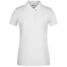 Polo femme classique en coton biologique, col polo, manches courtes, 180 g/m²