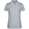 Polo femme classique en coton biologique, col polo, manches courtes, 180 g/m²