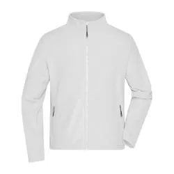 Veste polaire homme zippée col montant mentonnière poches contrastées outdoor, 280 g/m²