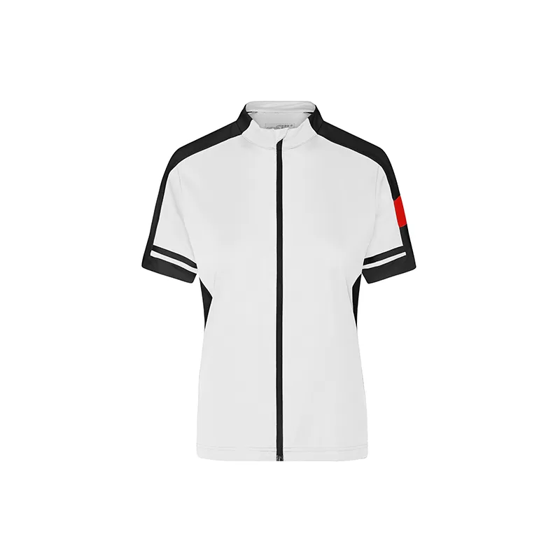 Maillot vélo femme Bike-T Full Zip polyester cyclisme respirant poches arrière, 150 g/m²