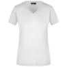 T-shirt femme Slim Fit col V coton peigné ring-spun cintrée OEKO-TEX, 160 g/m²