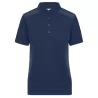 Polo de travail femme durable coton et polyester, empiècements contrastés, 200 g/m²