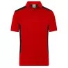 Polo de travail homme durable coton et polyester, empiècements contrastés, 200 g/m²