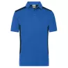 Polo de travail homme durable coton et polyester, empiècements contrastés, 200 g/m²