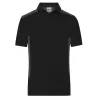 Polo de travail homme durable coton et polyester, empiècements contrastés, 200 g/m²