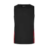 Débardeur homme de course bicolore, léger et respirant en polyester, 140 g/m²