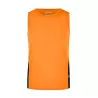 Débardeur homme de course bicolore, léger et respirant en polyester, 140 g/m²