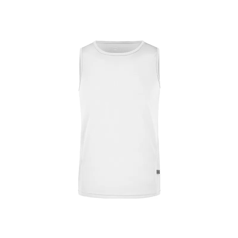 Débardeur homme de course bicolore, léger et respirant en polyester, 140 g/m²