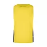Débardeur homme de course bicolore, léger et respirant en polyester, 140 g/m²