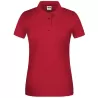 Polo de travail femme bio résistant manches courtes, 200 g/m²