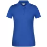 Polo de travail femme bio résistant manches courtes, 200 g/m²