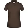 Polo de travail femme bio résistant manches courtes, 200 g/m²