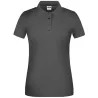 Polo de travail femme bio résistant manches courtes, 200 g/m²