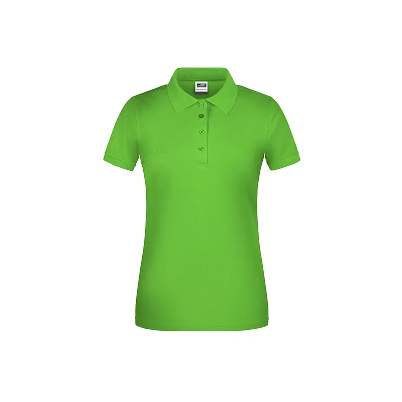 Polo de travail femme bio résistant manches courtes, 200 g/m²
