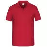 Polo de travail homme bio résistant manches courtes, 200 g/m²