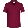 Polo de travail homme bio résistant manches courtes, 200 g/m²
