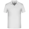 Polo de travail homme bio résistant manches courtes, 200 g/m²