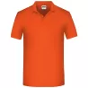 Polo de travail homme bio résistant manches courtes, 200 g/m²