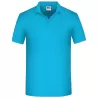 Polo de travail homme bio résistant manches courtes, 200 g/m²