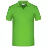 Polo de travail homme bio résistant manches courtes, 200 g/m²