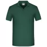 Polo de travail homme bio résistant manches courtes, 200 g/m²