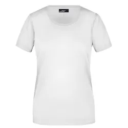 T-shirt femme Basic col rond coton peigné ring-spun slim fit OEKO-TEX, 150 g/m²