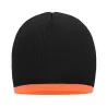 Bonnet Beanie With Contrasting Border acrylique bord contrasté bicolore style