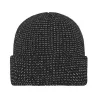 Bonnet Reflective Winter Beanie réfléchissant sécurité haute visibilité doublé