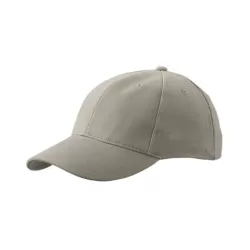 Casquette 6 panneaux Low Profile coton brossé clip métal satin, 350 g/m²