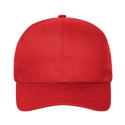 Casquette 6 panneaux Bio Cotton coton biologique certifié velcro, 190 g/m²