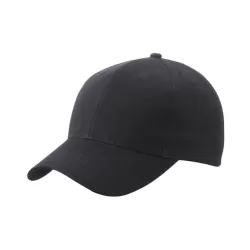 Casquette 6 panneaux Brushed coton brossé front laminé velcro satin