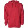 Sweat à capuche épais en coton et polyester, capuche en polaire, 330 g/m²