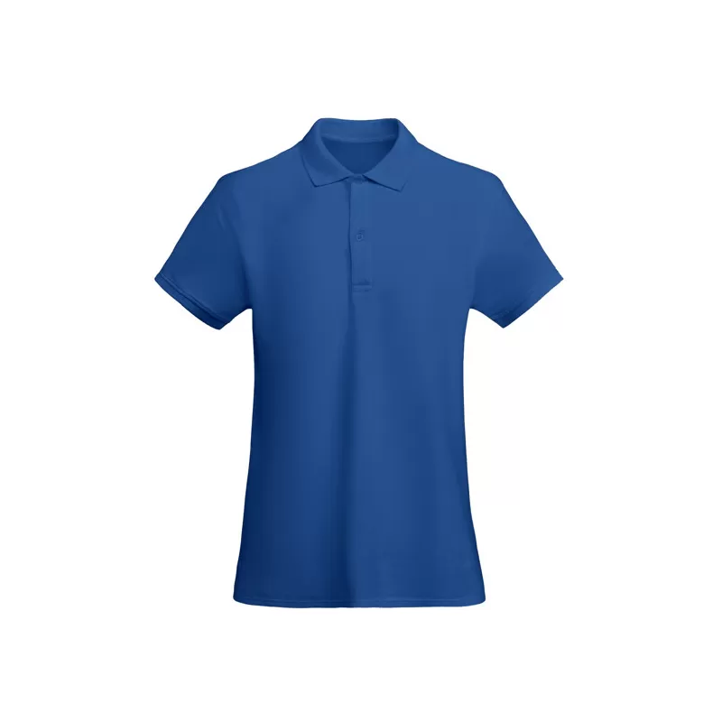 Polo femme manches courtes coupe ajustée en coton biologique certifié OCS, 210 g/m²