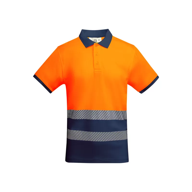 Polo manches courtes haute visibilité mélangé confortable en polyester et coton, 170 g/m²