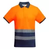 Polo manches courtes haute visibilité mélangé confortable en polyester et coton, 170 g/m²