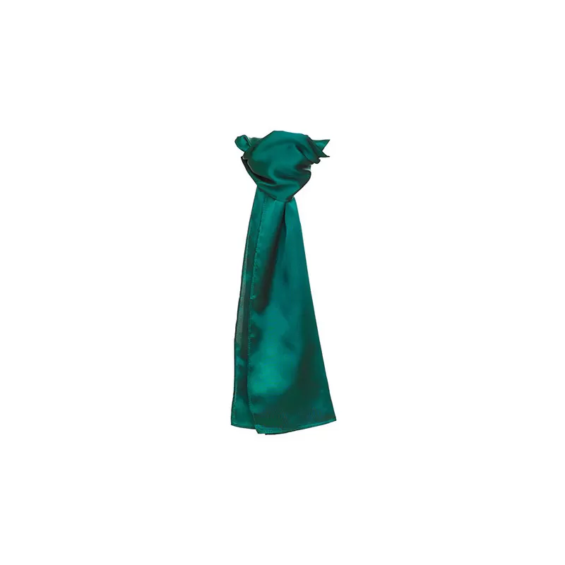 Foulard en polyester tissé avec une finition satinée lisse et brillante, format 120 x 25 cm