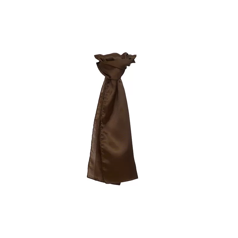 Foulard en polyester tissé avec une finition satinée lisse et brillante, format 120 x 25 cm