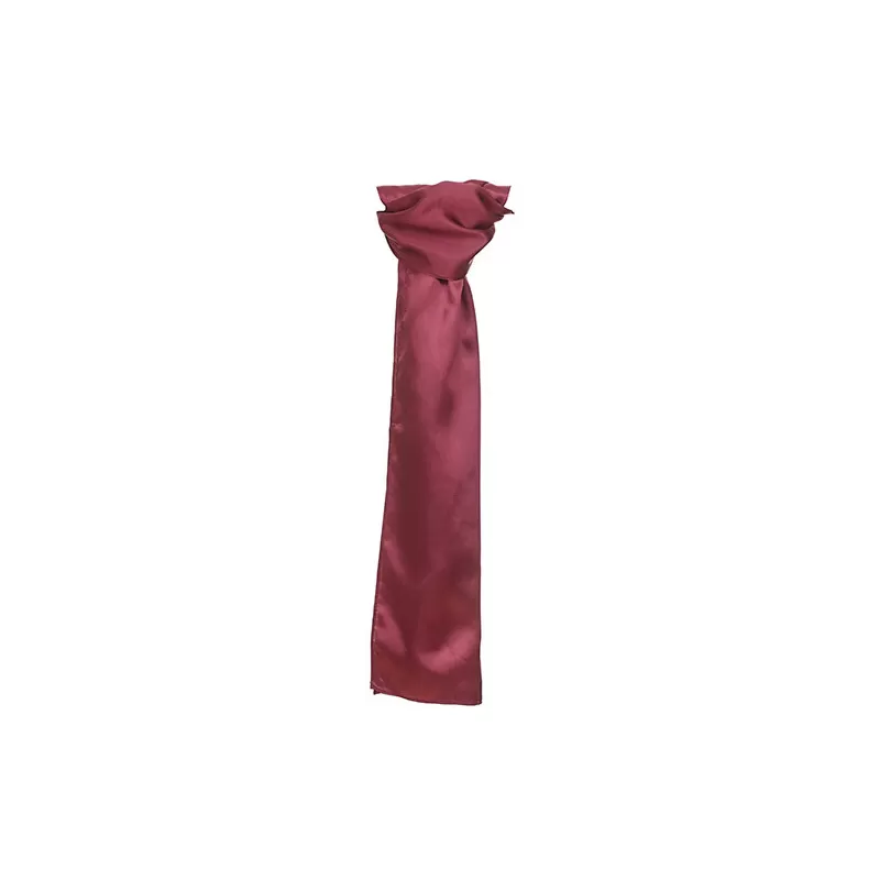 Foulard en polyester tissé avec une finition satinée lisse et brillante, format 120 x 25 cm