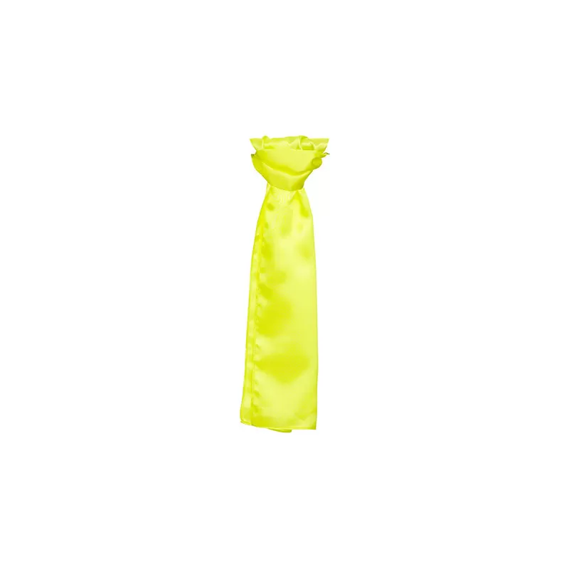 Foulard en polyester tissé avec une finition satinée lisse et brillante, format 120 x 25 cm