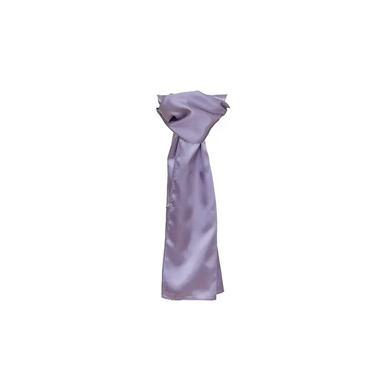 Foulard en polyester tissé avec une finition satinée lisse et brillante, format 120 x 25 cm