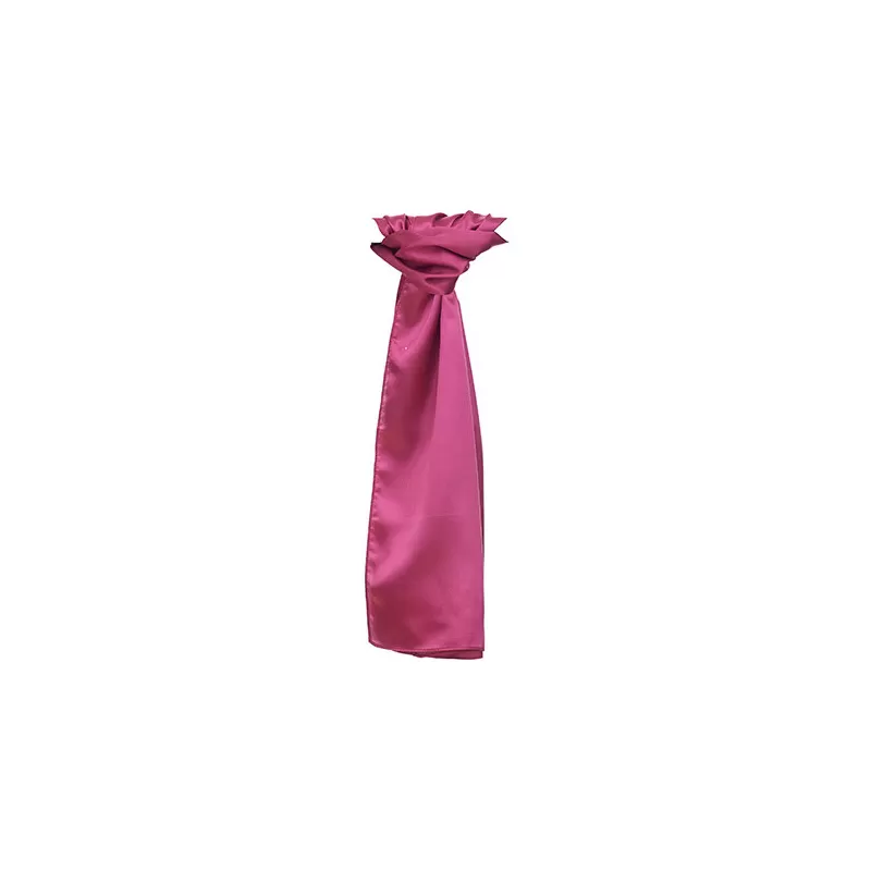 Foulard en polyester tissé avec une finition satinée lisse et brillante, format 120 x 25 cm