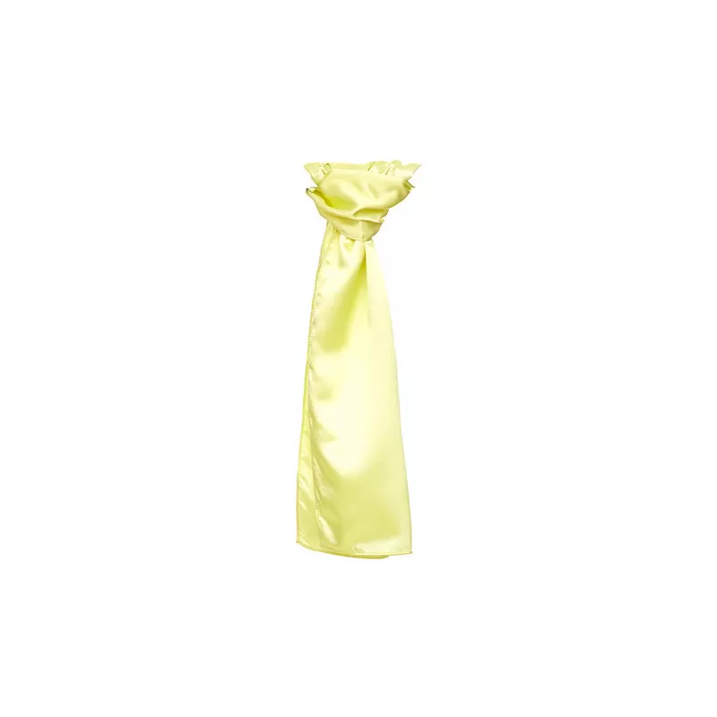 Foulard en polyester tissé avec une finition satinée lisse et brillante, format 120 x 25 cm