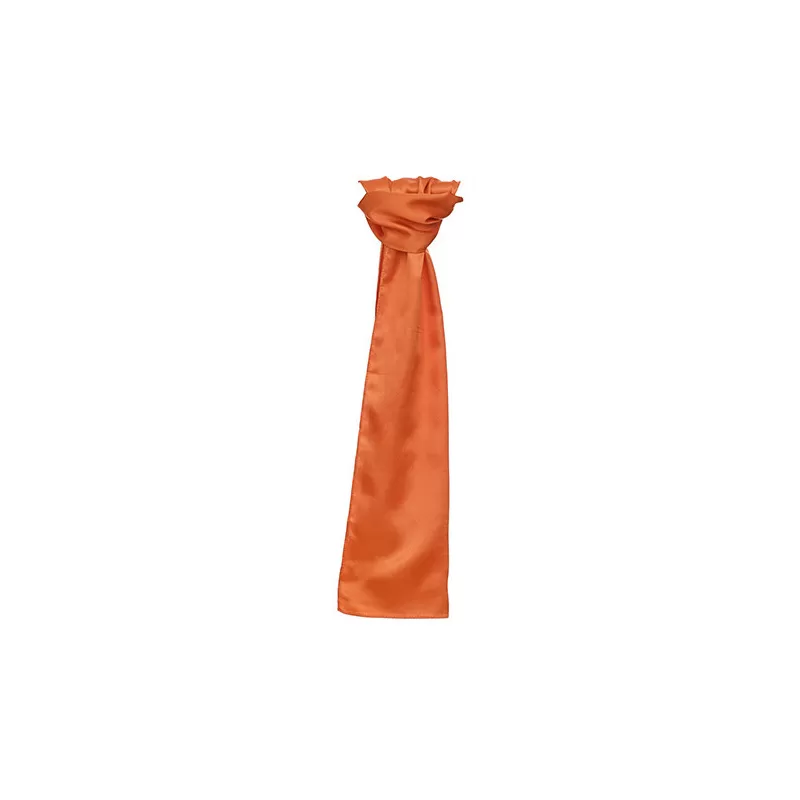 Foulard en polyester tissé avec une finition satinée lisse et brillante, format 120 x 25 cm