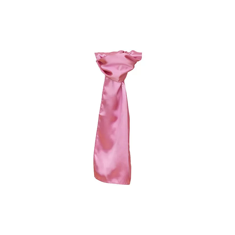 Foulard en polyester tissé avec une finition satinée lisse et brillante, format 120 x 25 cm